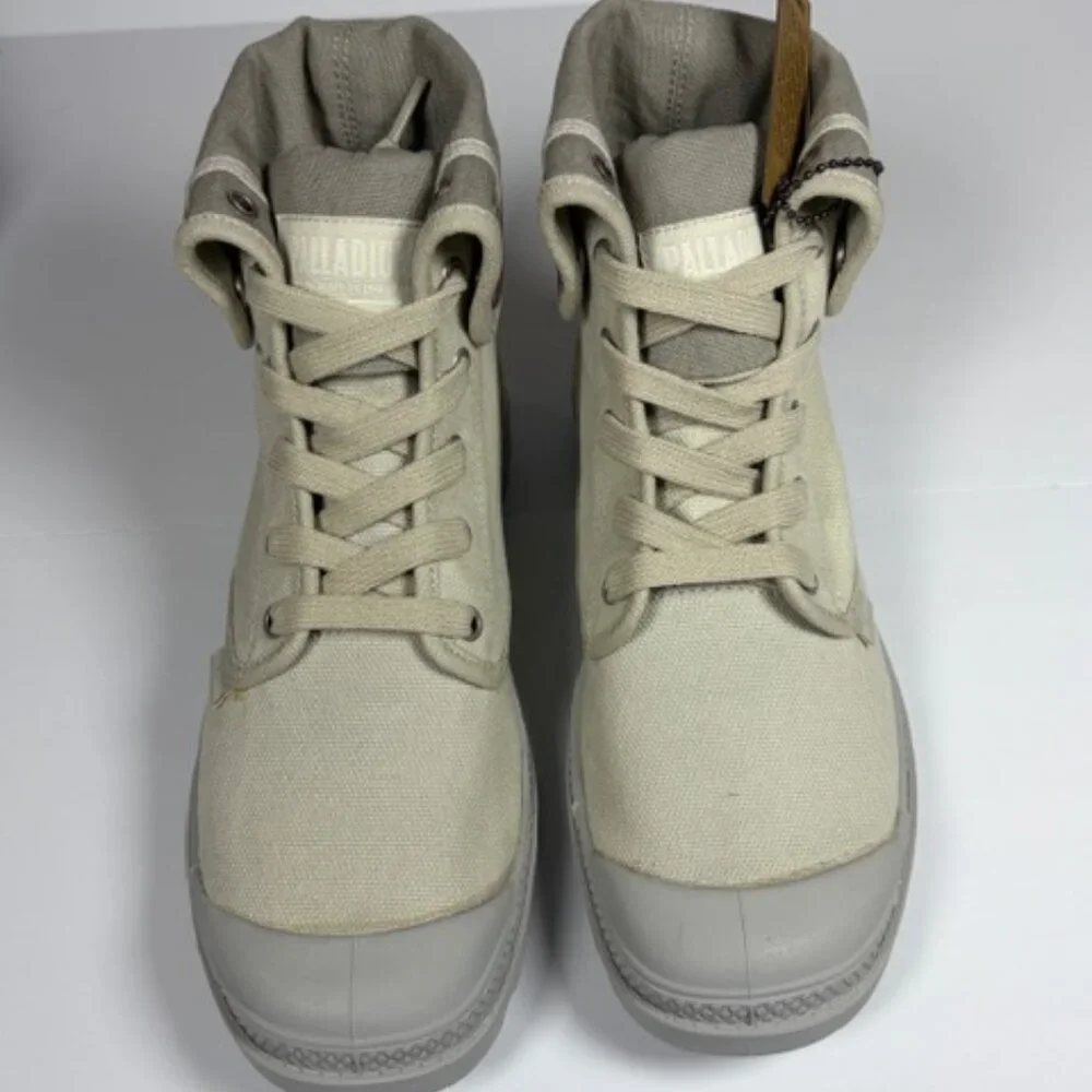 Palladium Baggy Boots Vapor Grey Canvas High Top Fold Down Men’s‎ 7 Women’s 9